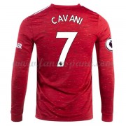 Camisetas De Futbol Baratas Manchester United Edinson Cavani 7 Primera Equipación Manga Larga 2020-2..